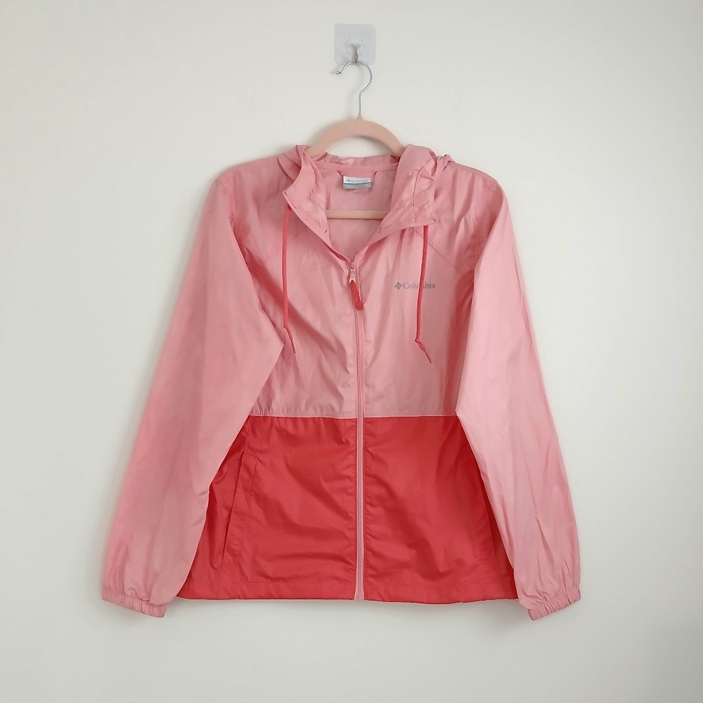 Columbia Two Tone Pink Windbreaker - Picture 1 of 4